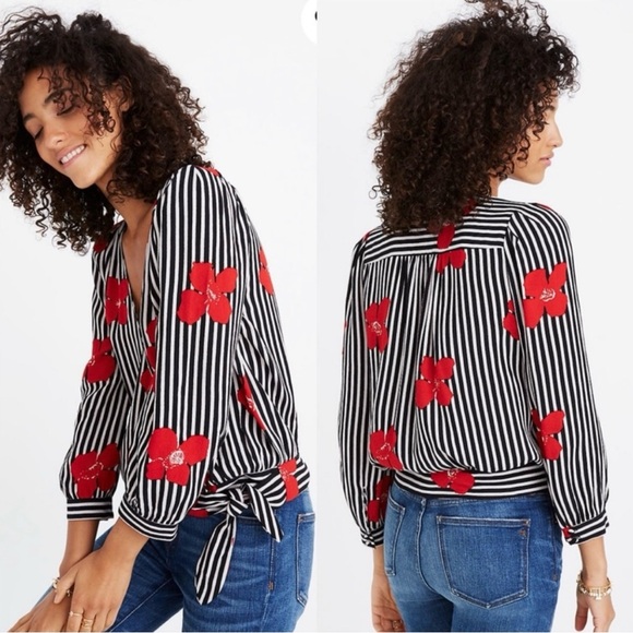 Madewell Blouse Candied Orchard - Picture 3 of 10